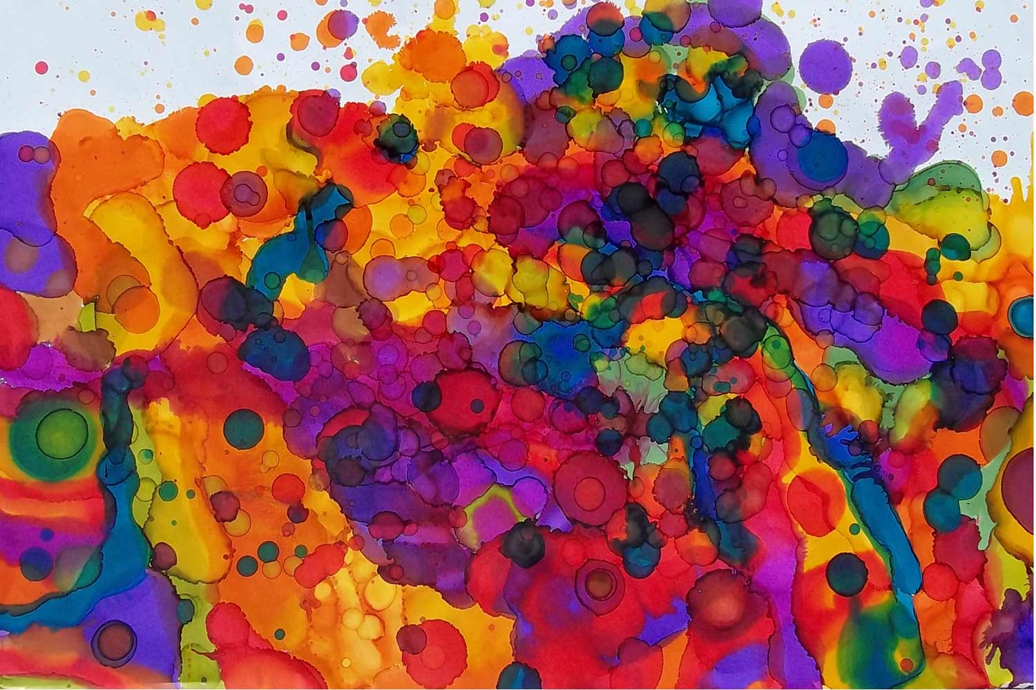 pen and ink expressionism painting