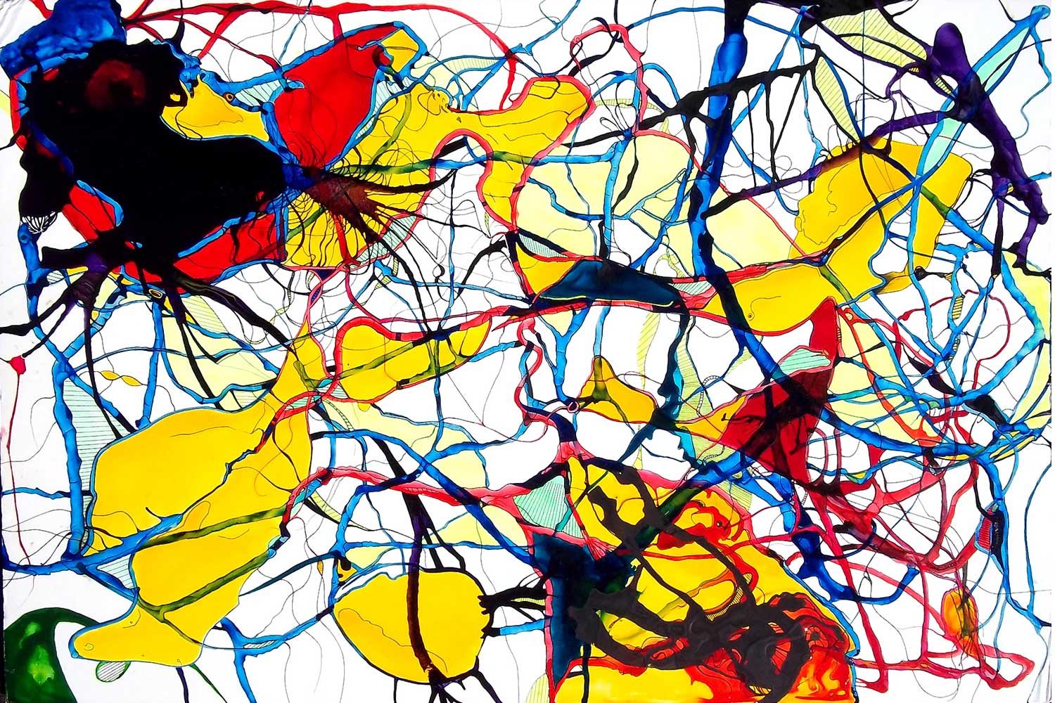 modern art abstract postcard