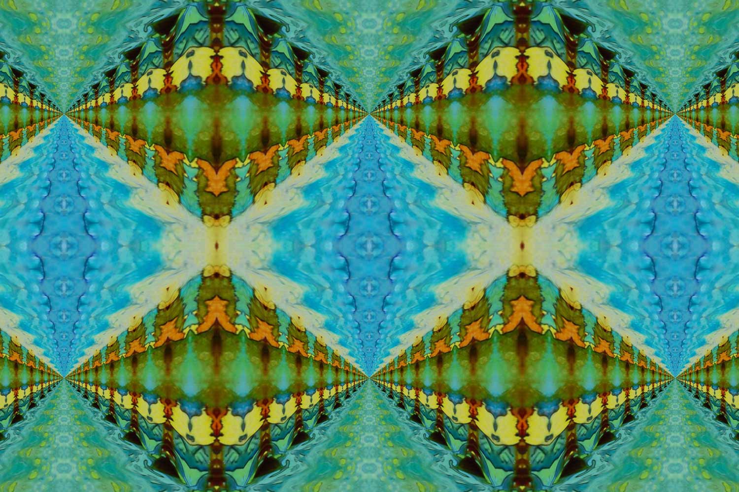 triangular abstract painting