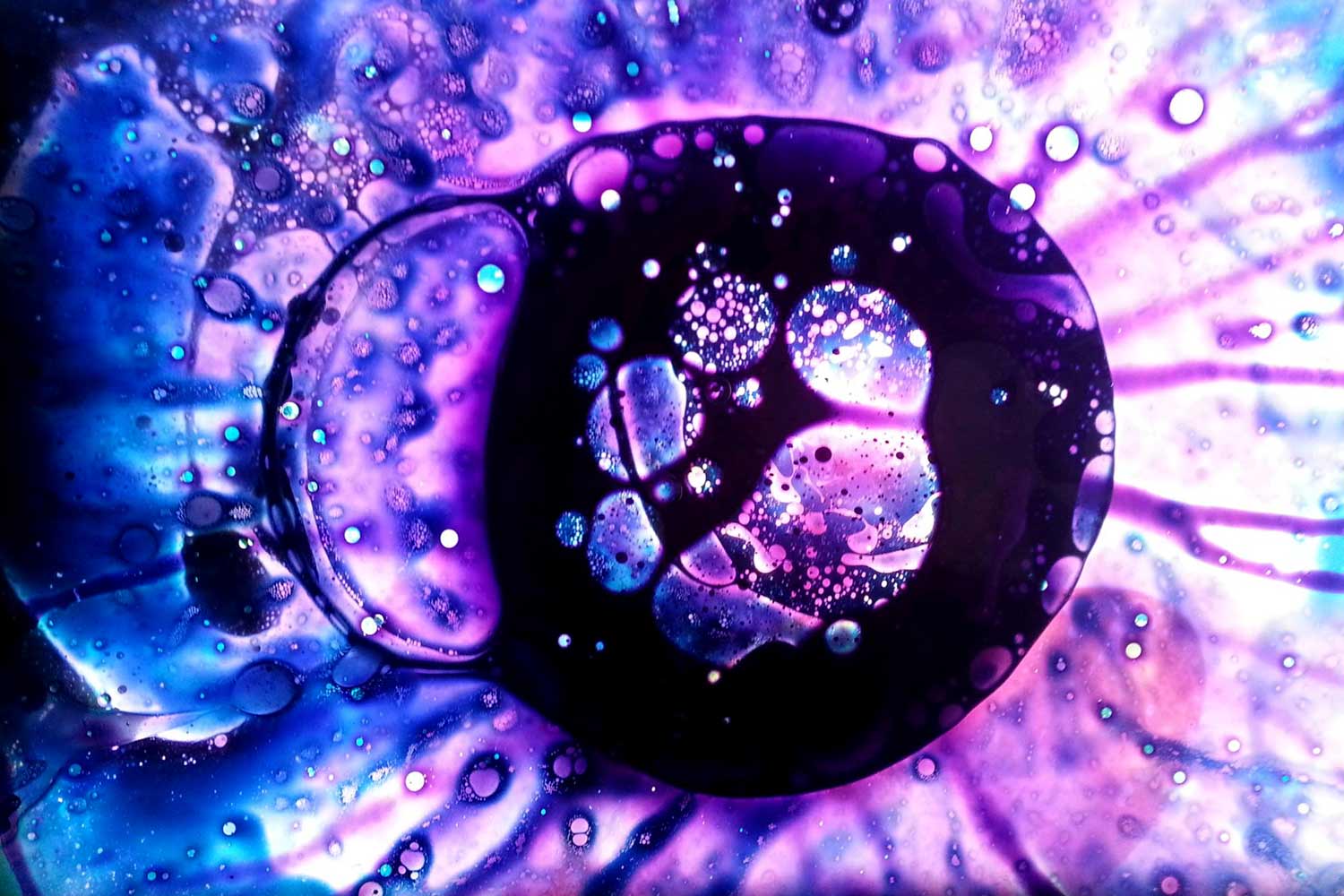 purple liquid light show