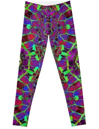 Abstract Leggings