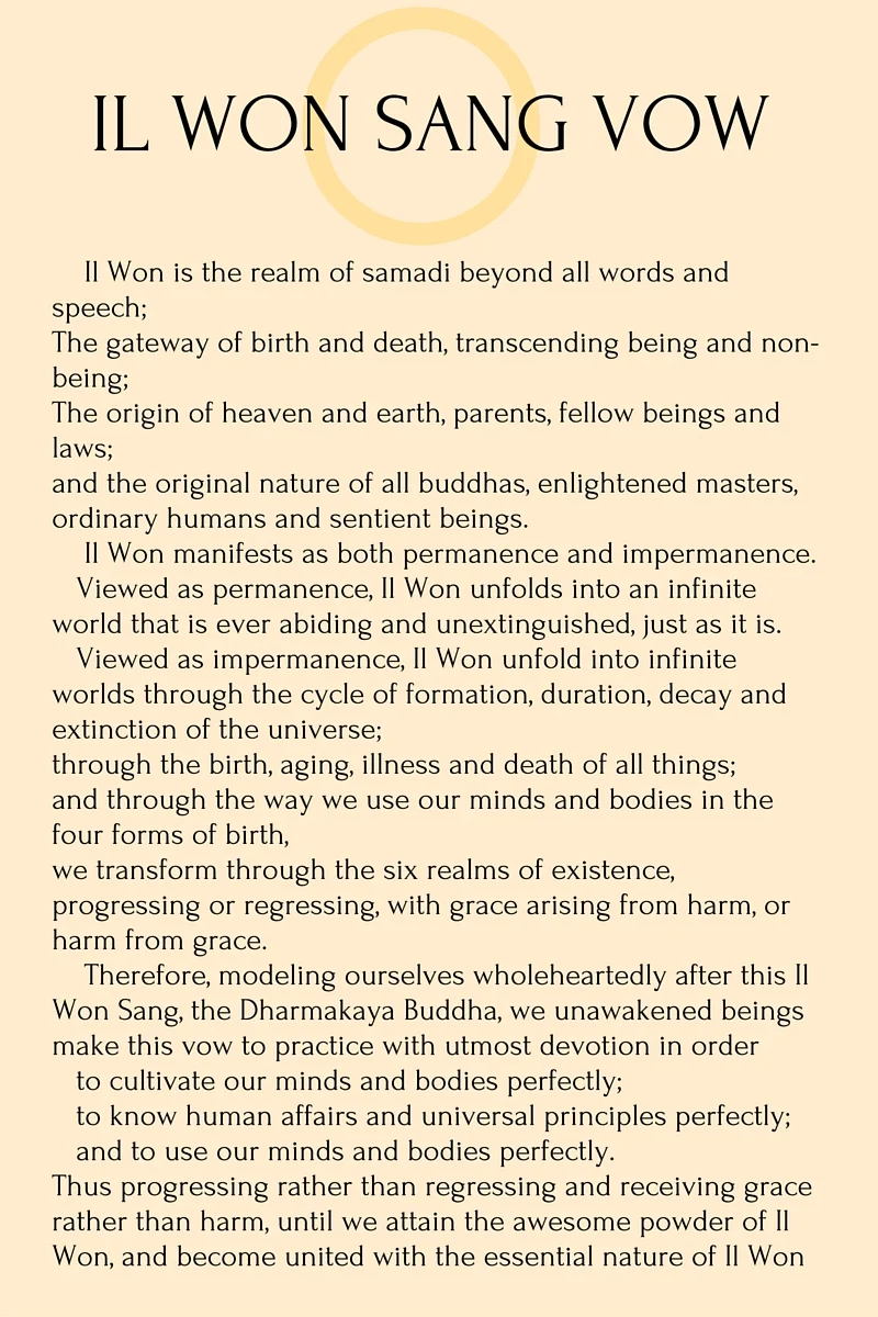 Chanting Meditation — Won Buddhism of Philadelphia