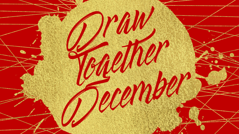 Draw Together December is an initiative intending to do two things. First, draw regular attenders closer by... well... sitting closer together and by changing up where we sit so that we can 