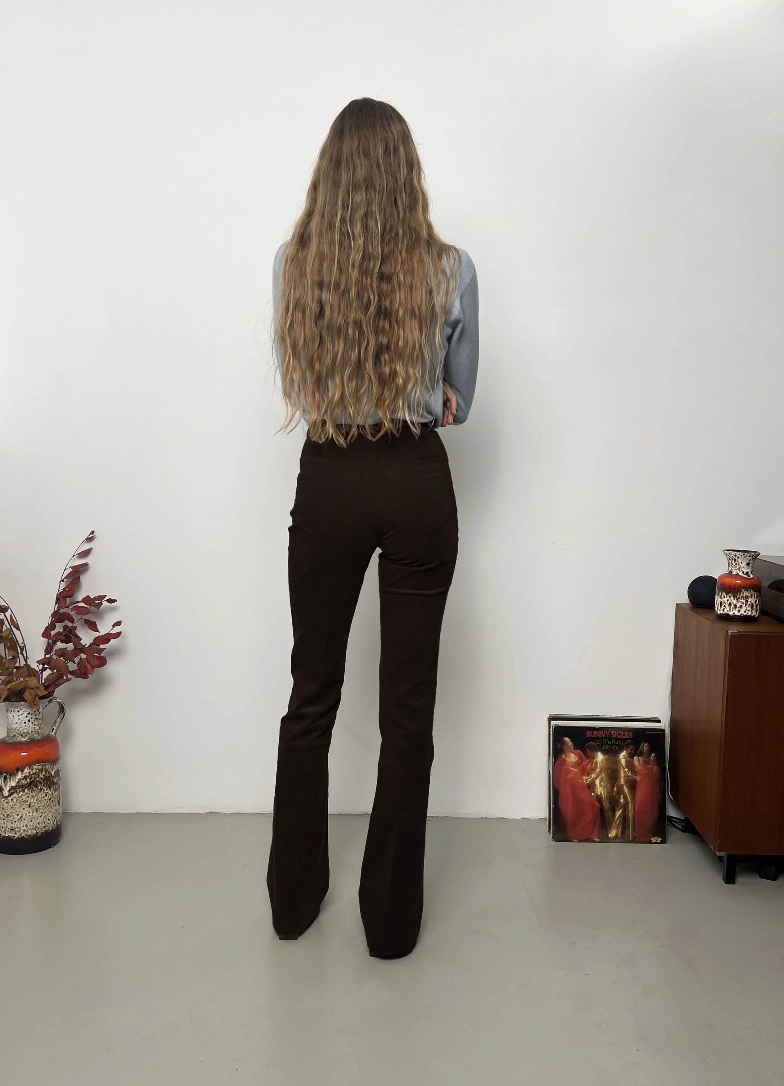 Le Pantalon JOPLIN velours brun - L'Iconic