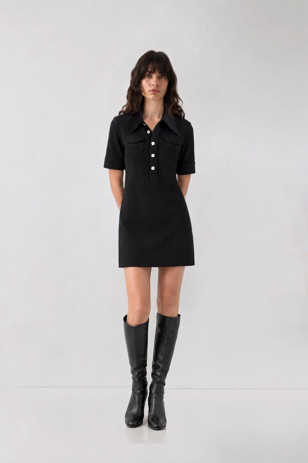 robe polo noire la bonne  .jpg