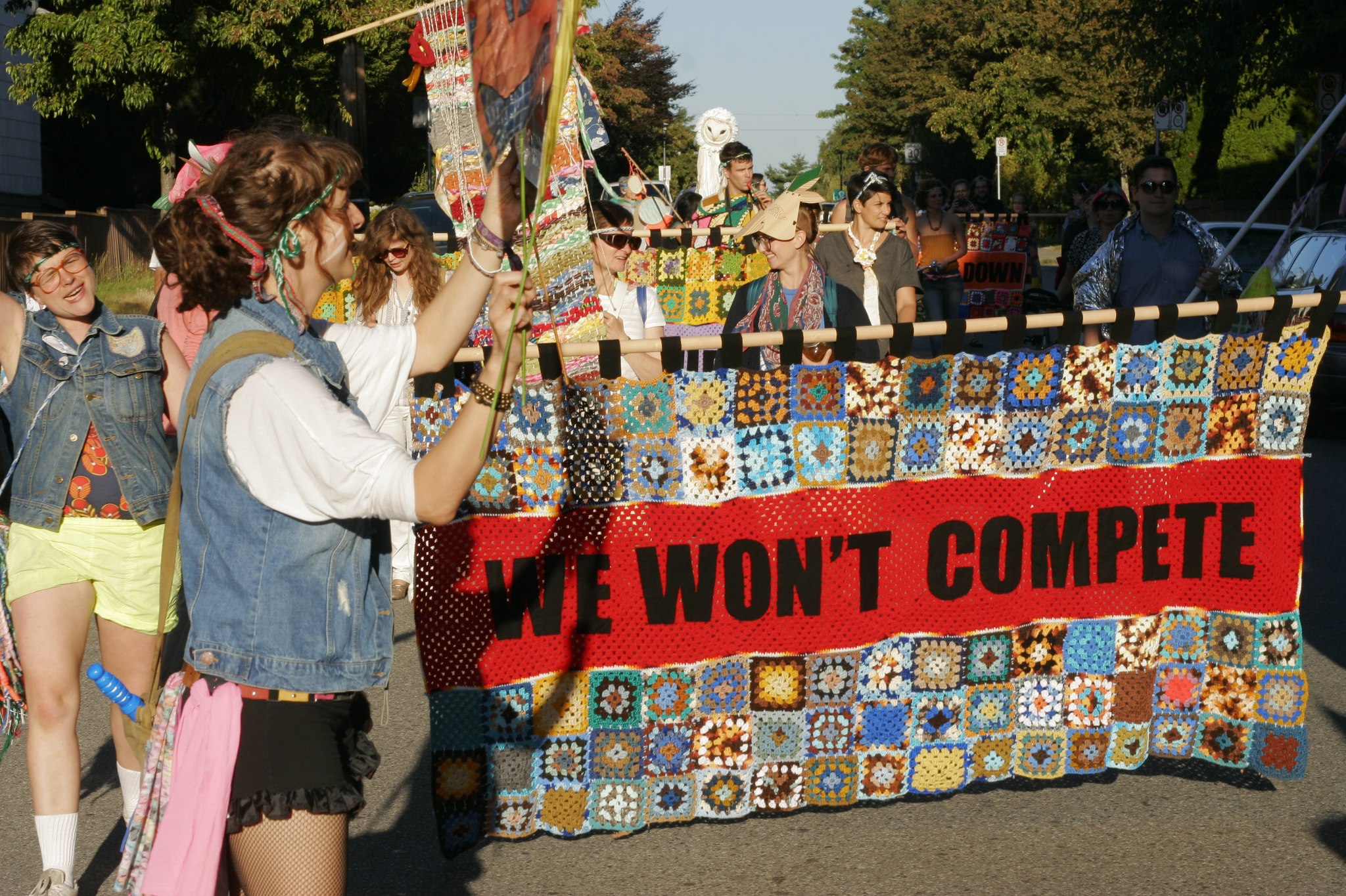 Feminist Art Gallery Banner, Allyson Mitchell and Deirdre Logue. 