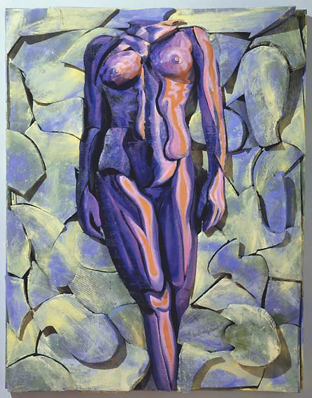 56 X 44 Inches Oil On Canvas Over Sculpted Foam