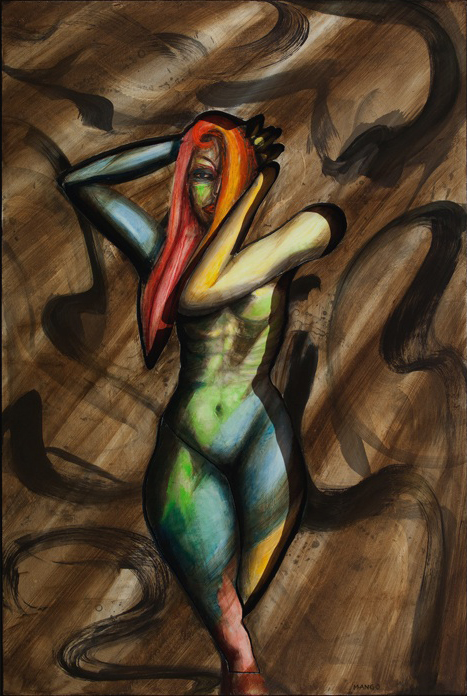 2012 Oil on panel over sculpted foam 60X48 Inches