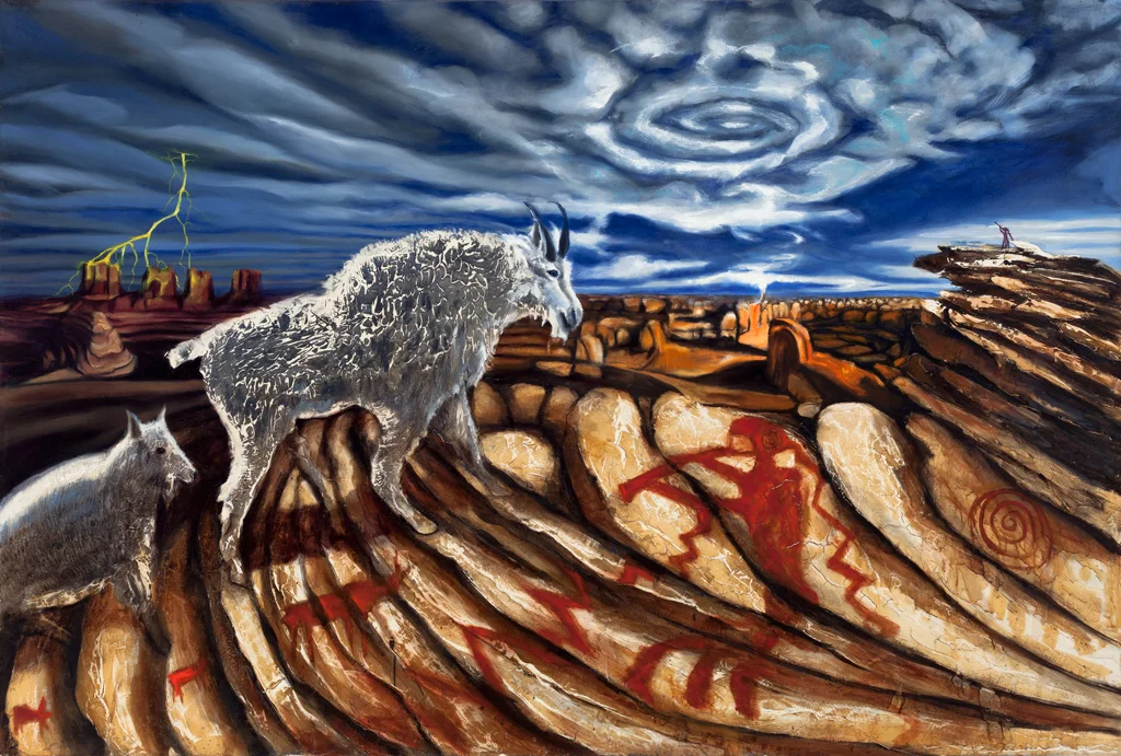 2015 65 X 96 Inches Oil and Mixed Media on Canvas over Board