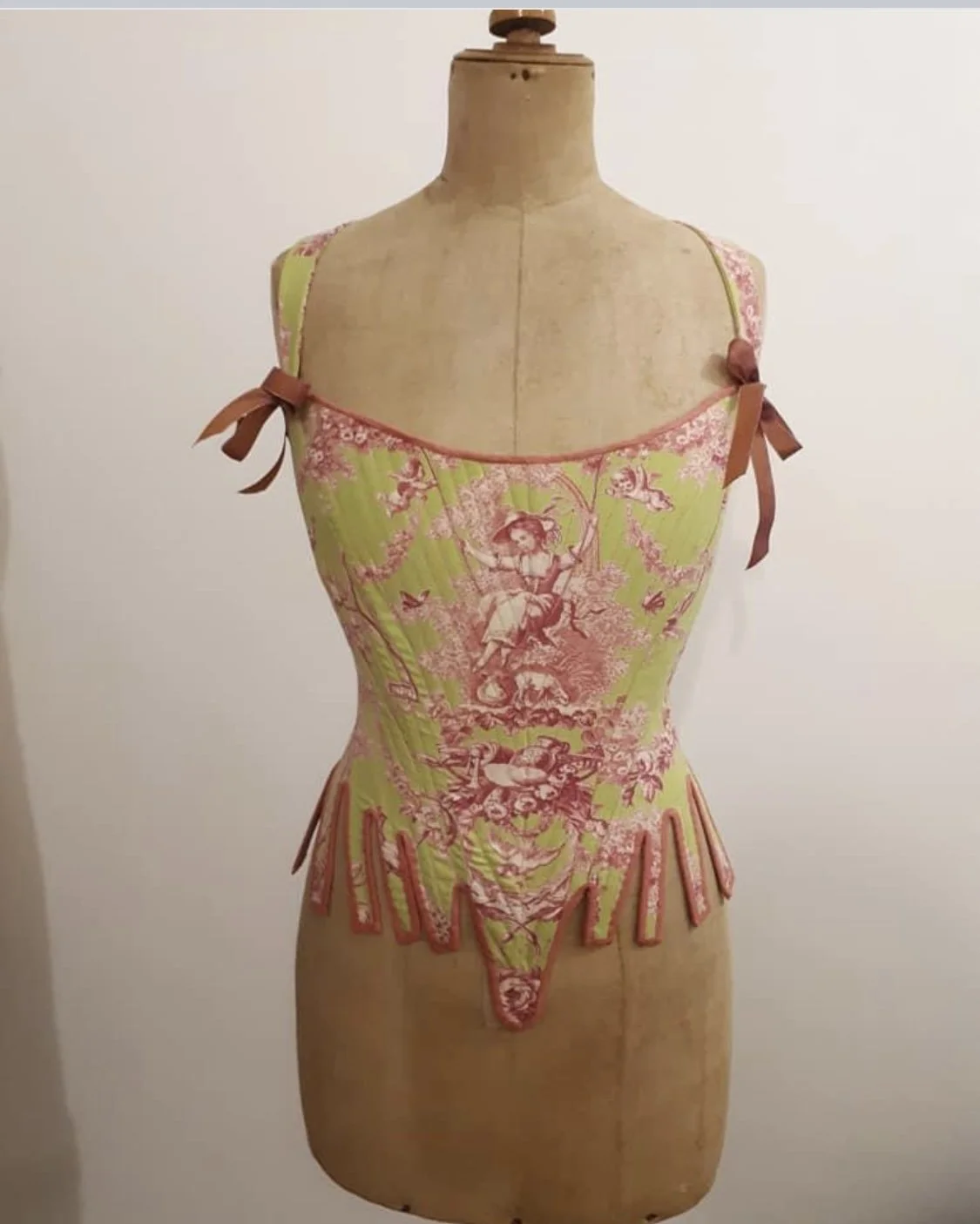 Front view of Corset on the Stand