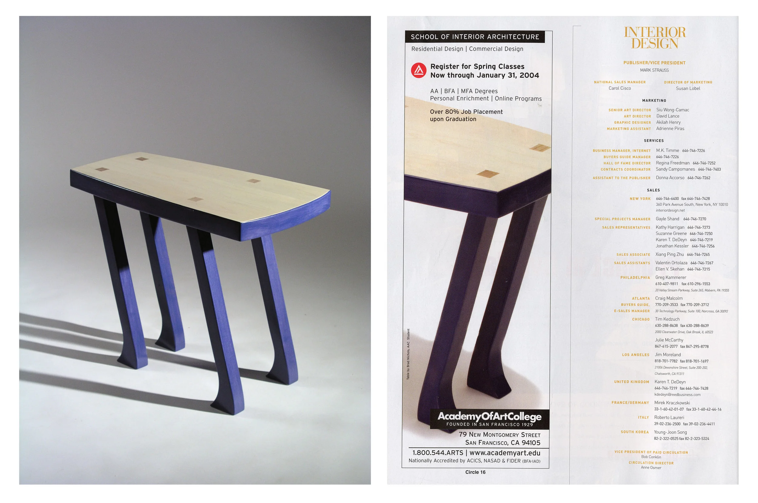 Blue Table