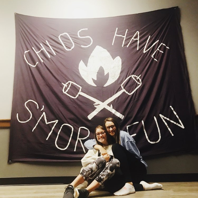 Chi Omegas have s'more fun