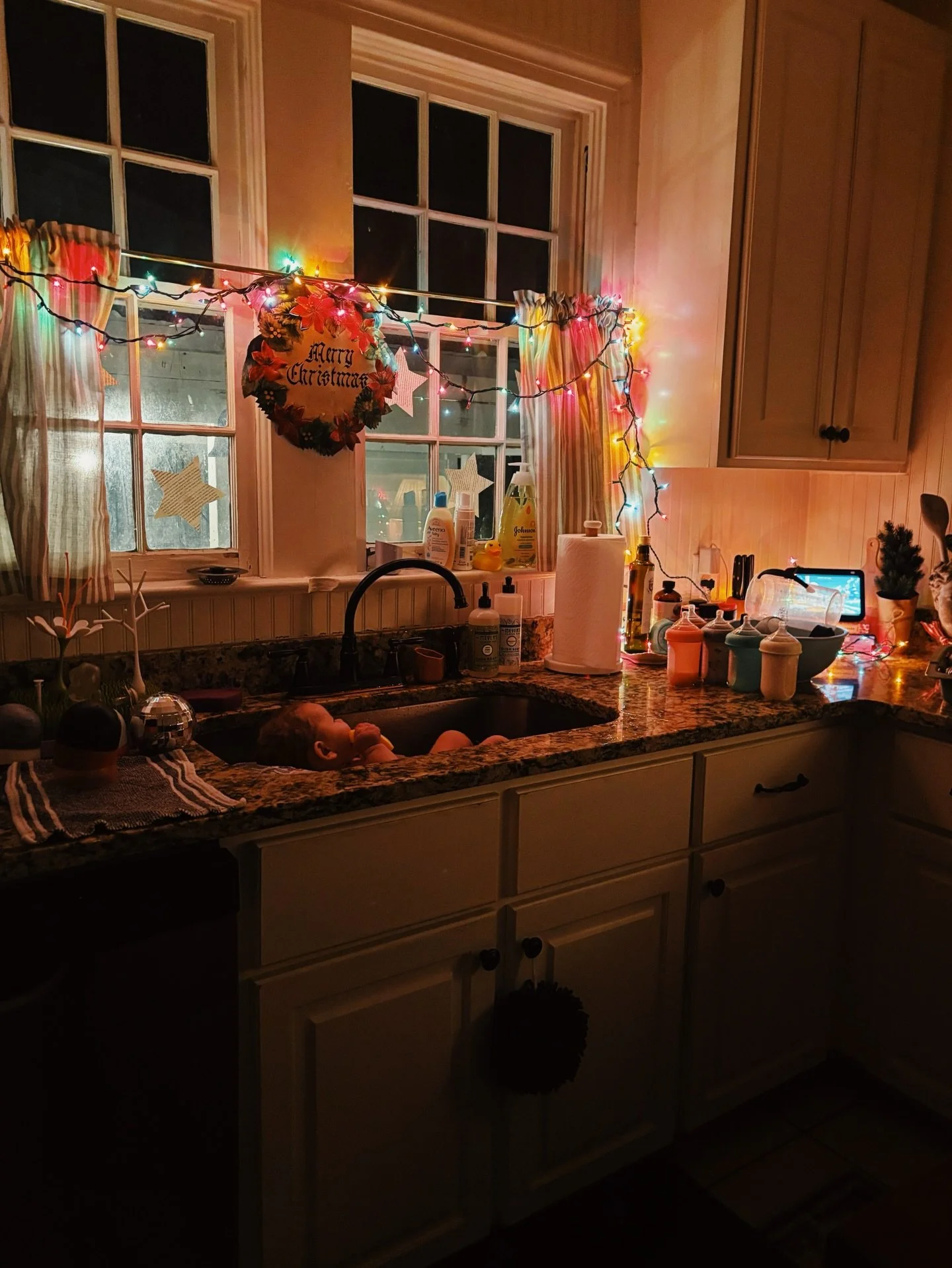 Deeply concerned Jordan has been right about colored Christmas lights all along.

(Yes, I am aware Thanksgiving is next week and Advent hasn&rsquo;t even begun. I work retail. The house is decorated for my own well being. ✨)