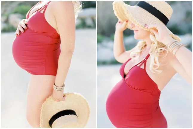 Beach pregnancy session Barcelona