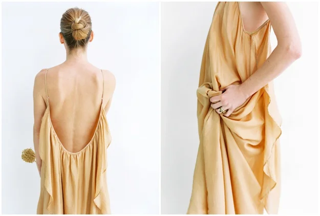floaty silk wedding dresses Ibiza