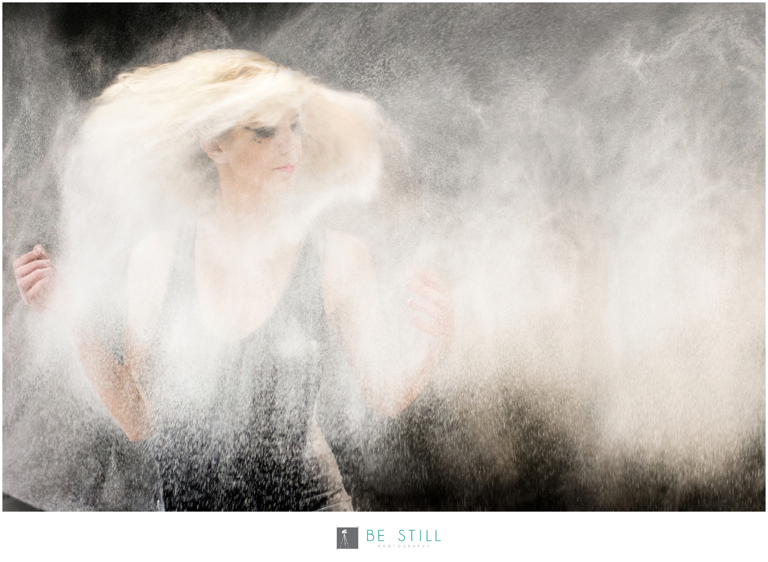 San Diego Art Fashion Photography flour thrown