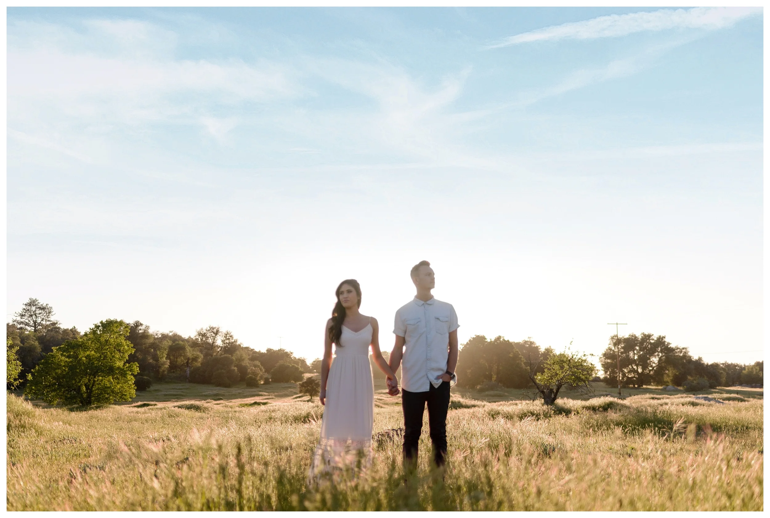 Be Still Photography | Julian Engagement Portraits | Field | Golden Hour