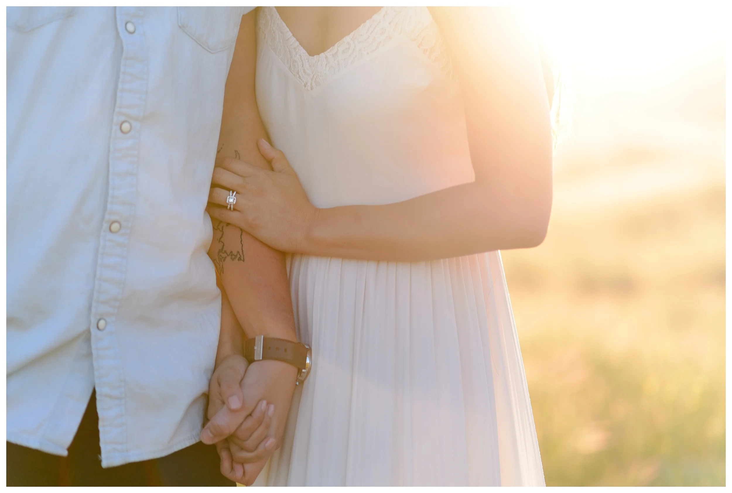 Be Still Photography | Julian Engagement Portraits | Field | Golden Hour