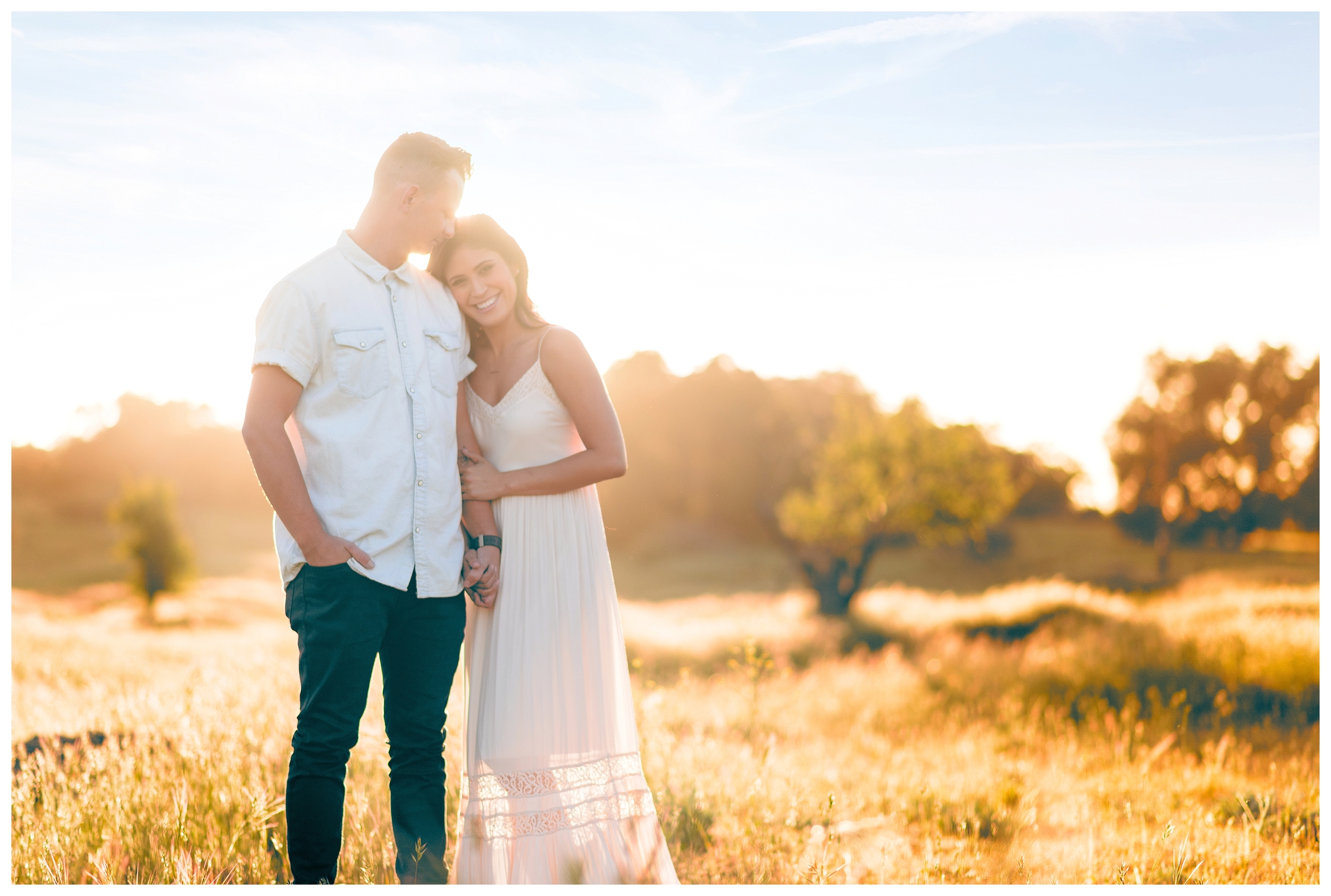 Be Still Photography | Julian Engagement Portraits | Field | Golden Hour