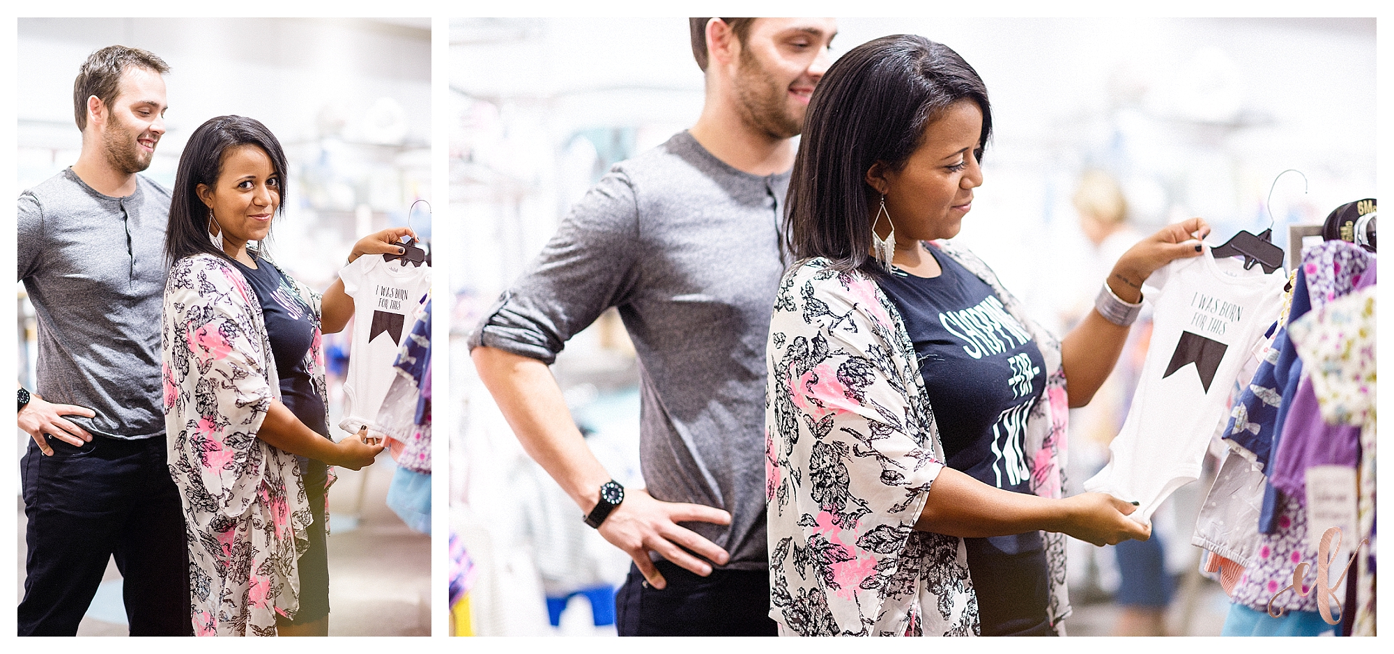 Pregnancy Reveal Photography | Baby | Pregnant | Shopping For Two