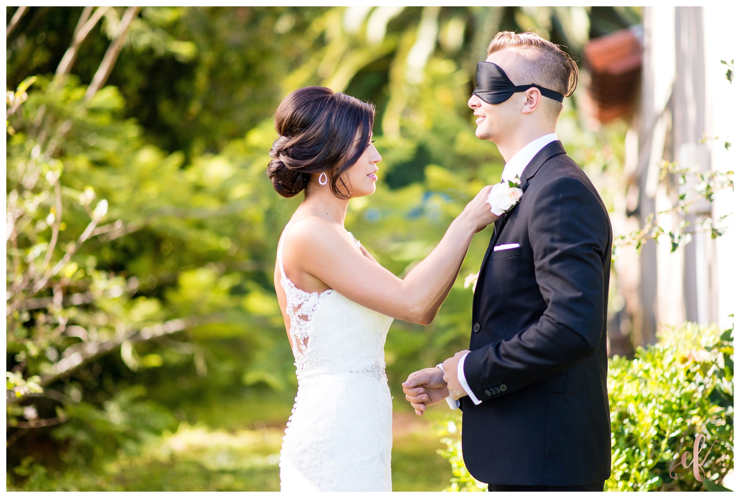 San Diego Wedding Photography | Bride | Groom | Portraits | Blindfold | First Look
