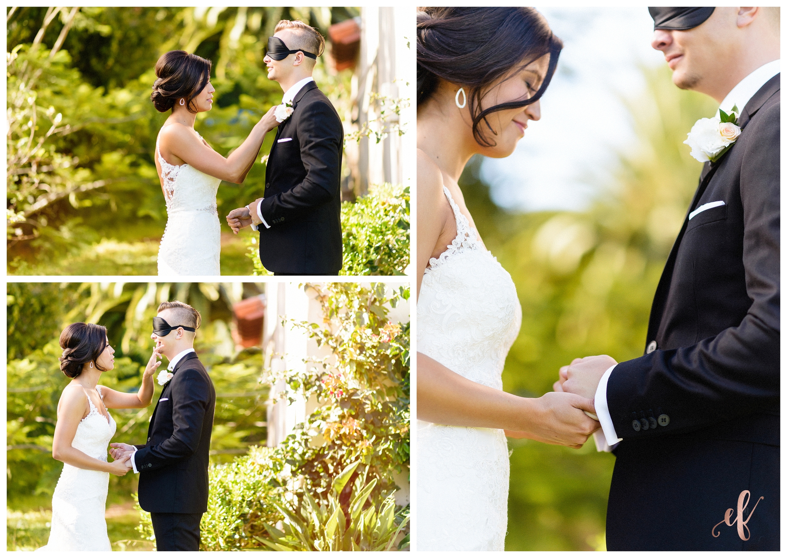San Diego Wedding Photographer | Ernie & Fiona Photography | Bride | Groom | First Look | Blindfold