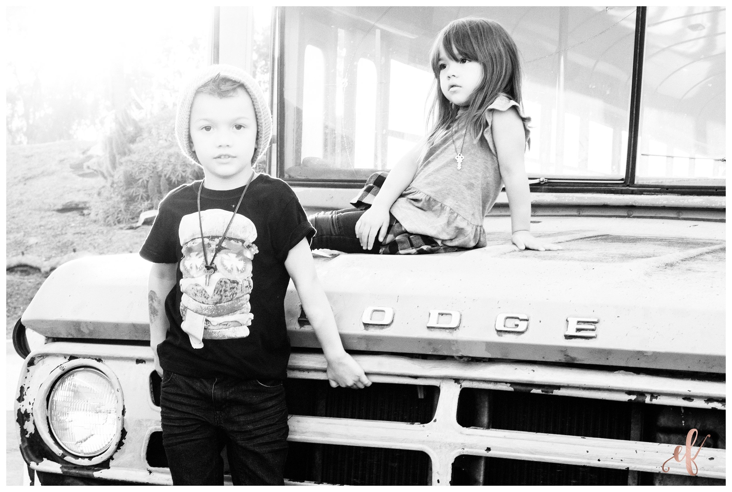 San Diego Portrait Photography | School Bus | Family Portraits