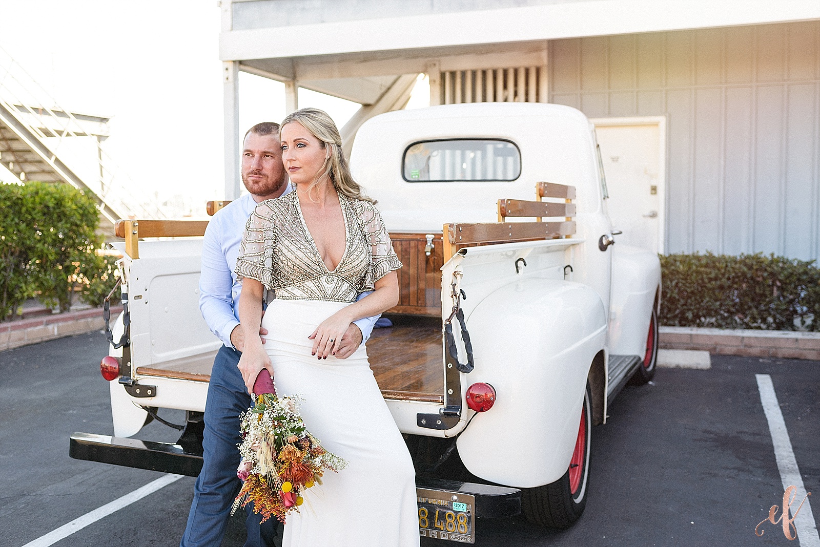 San Diego Wedding Photographer | Stone Brewery | Sherri Hill Wedding Dress