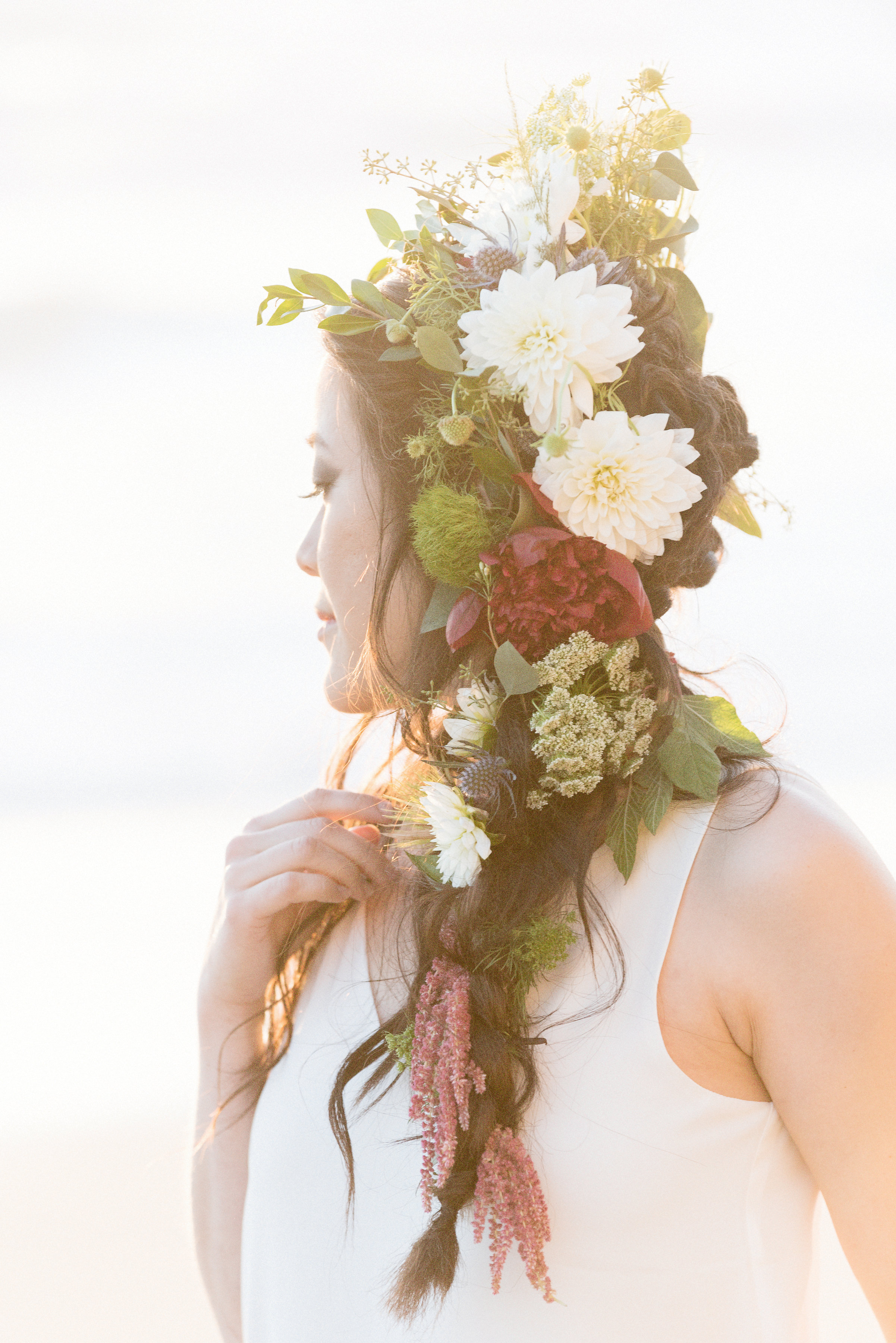 San Diego Portrait Photography | Flower Crown | Solana Beach | Tulle Skirt