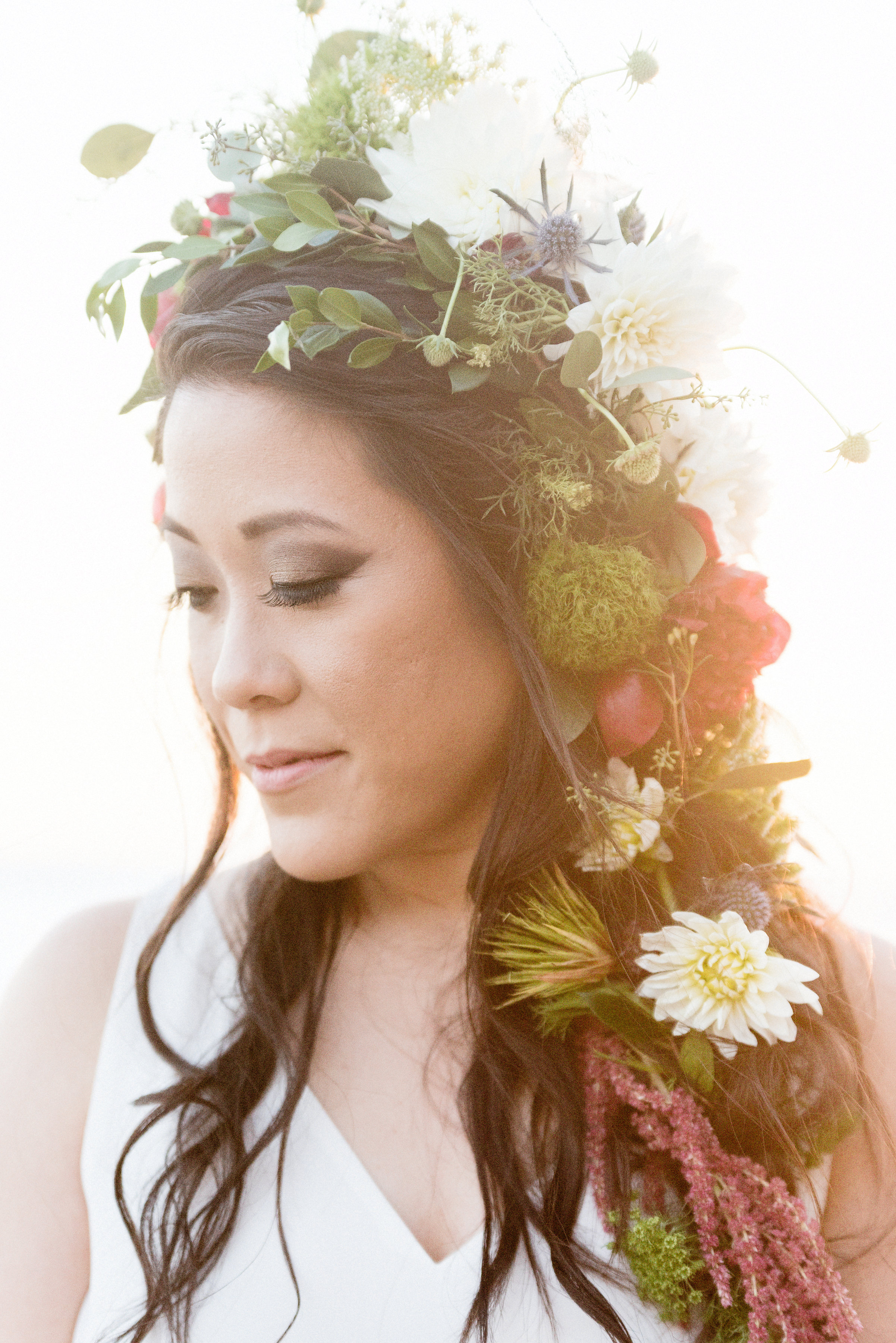 San Diego Portrait Photography | Flower Crown | Solana Beach | Tulle Skirt