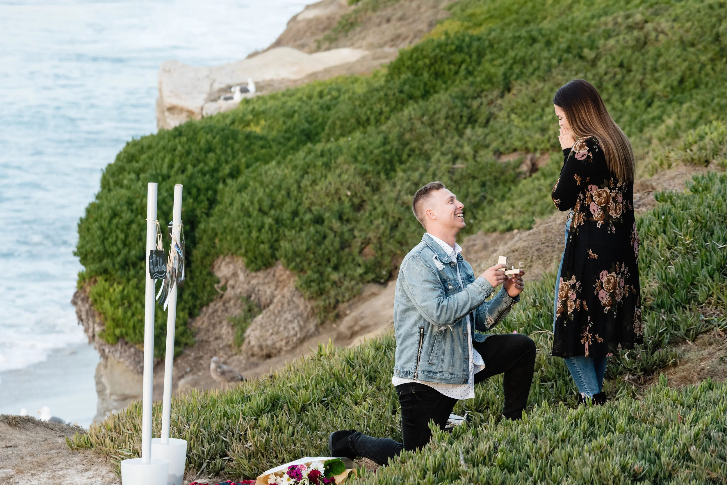 San Diego Proposal Photography | La Jolla | Alex + Paige