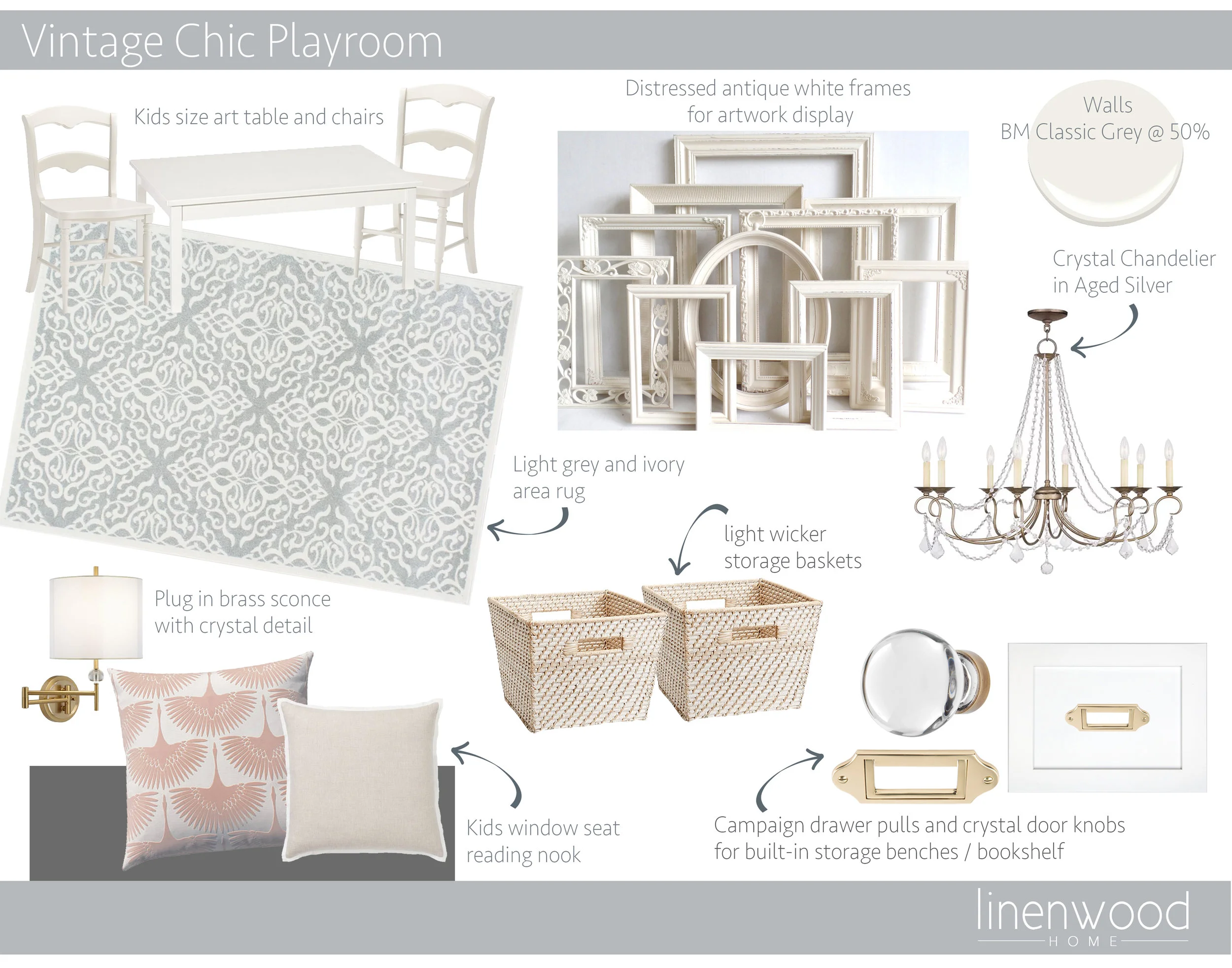 We wanted to really lighten up the space and make it feminine without too much pink.