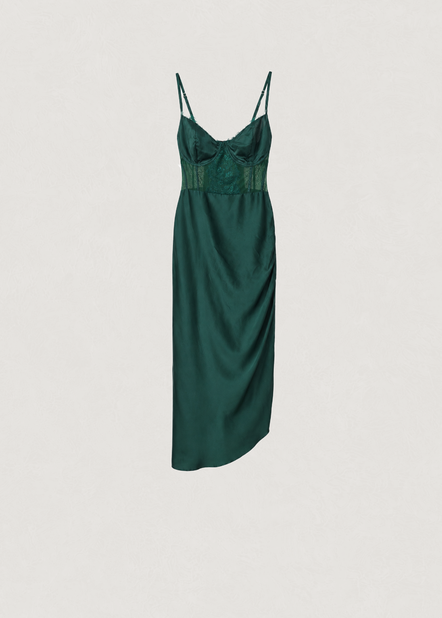 Pretty Little Thing Green Corset Dress