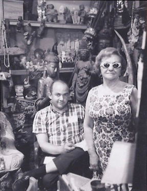 Rudi with his mother, Rae, in his first store.