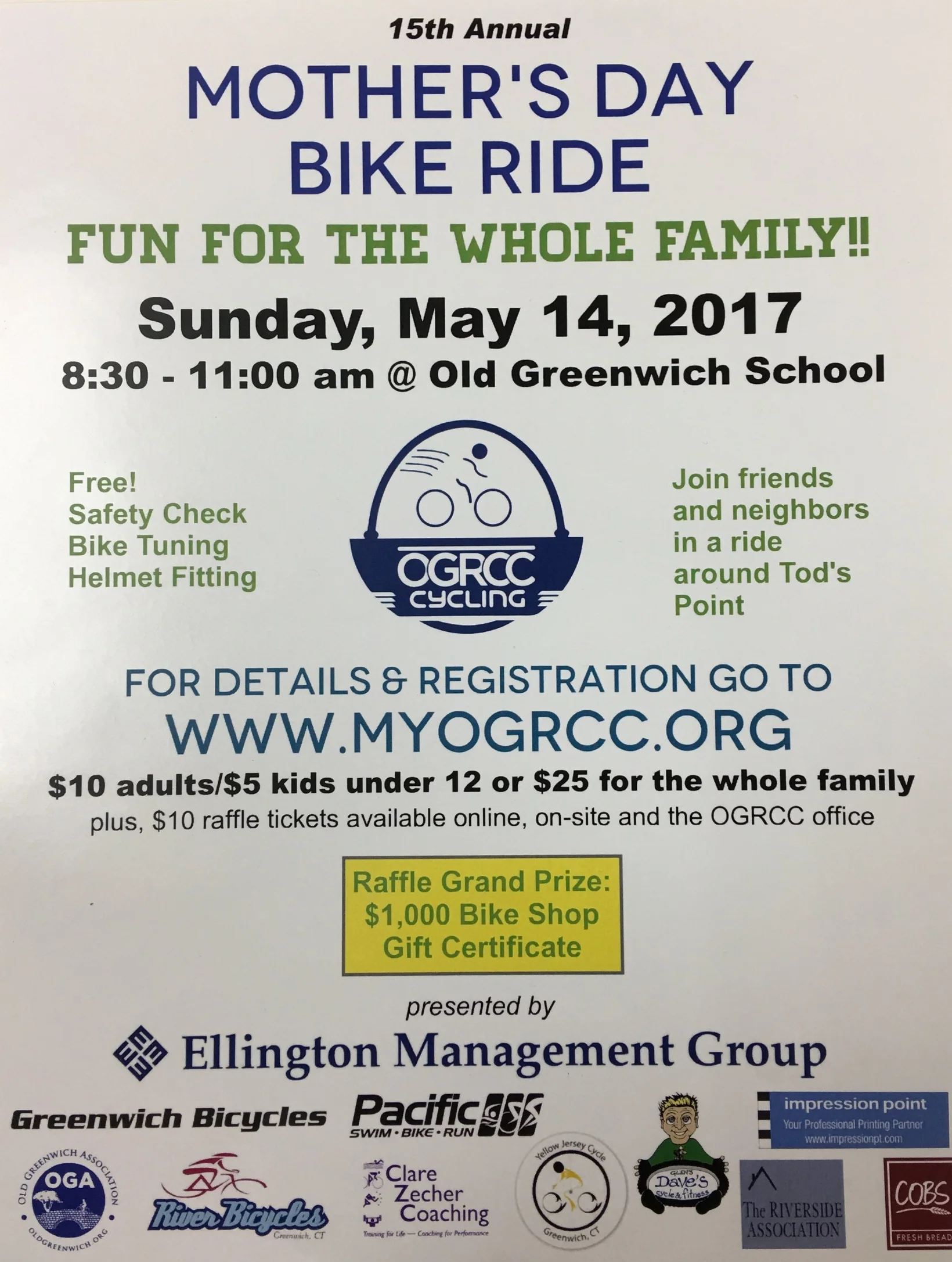 15th Annual Mother's Day Bike Ride