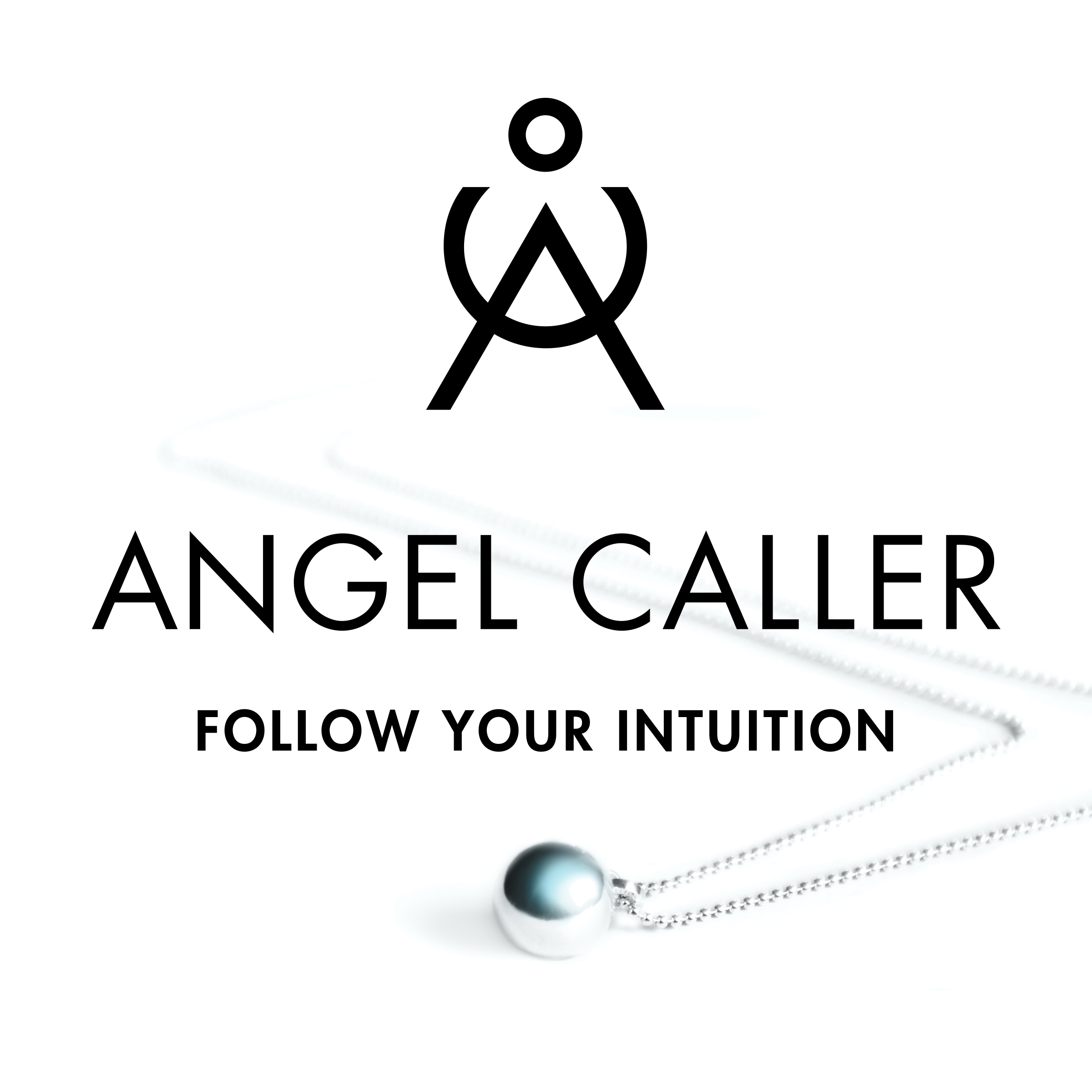 Silver Angel Caller Chime Ball Necklace