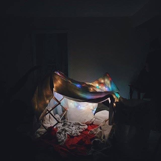 The blanket fort set -- courtesy of Cameron Christopher Dunn