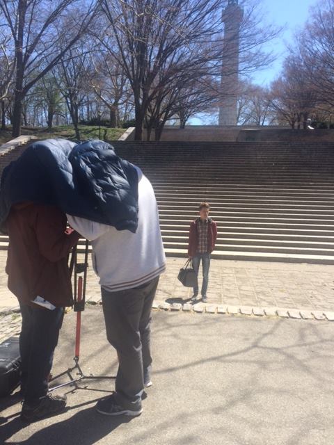 Final day of shooting in Fort Greene Park 