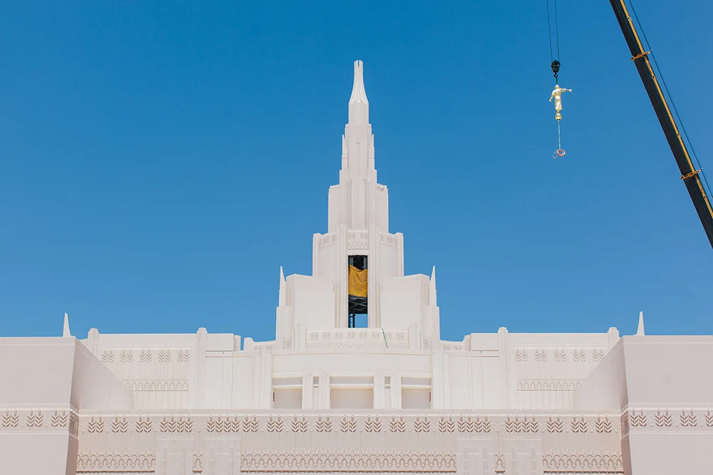 Angel Moroni Comes To The Phoenix Temple