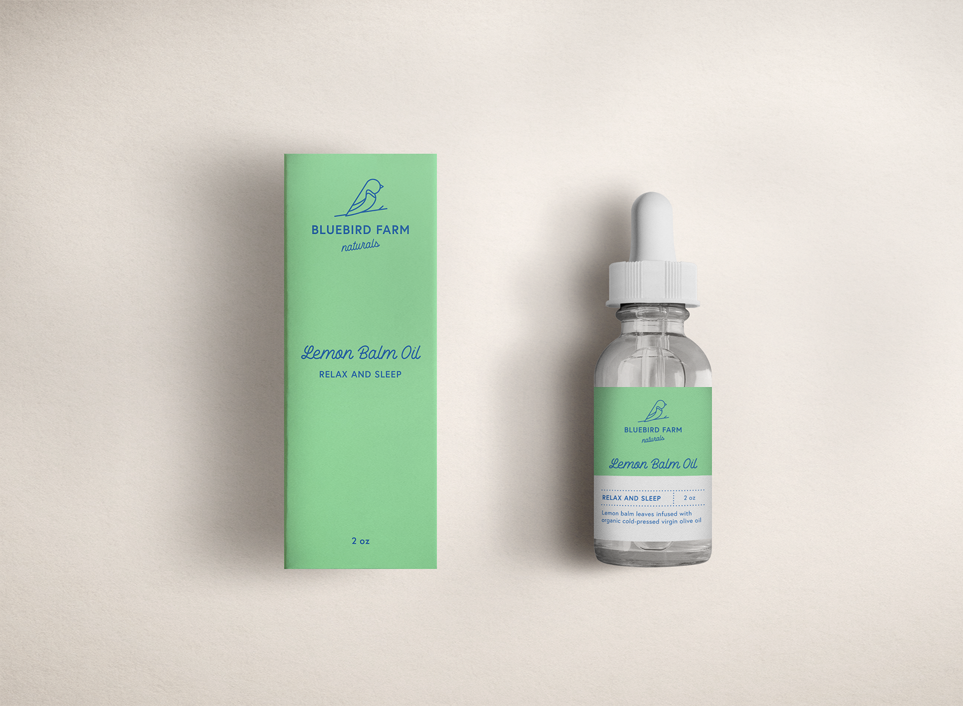 Bluebird farm relax and sleep oil design
