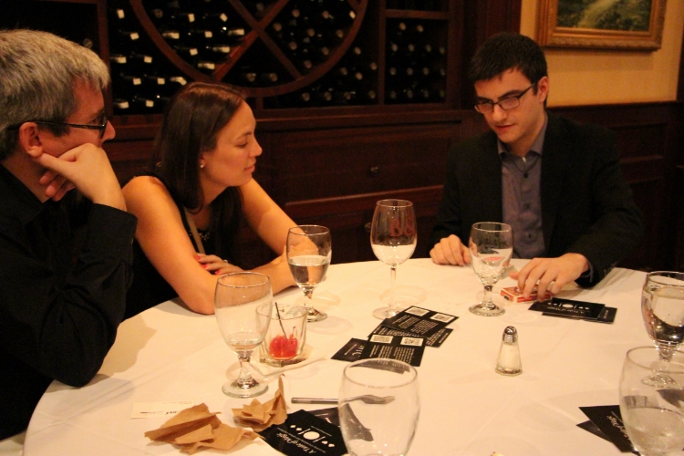 Kevin Kapinos entertains Taste of Magic guests. 