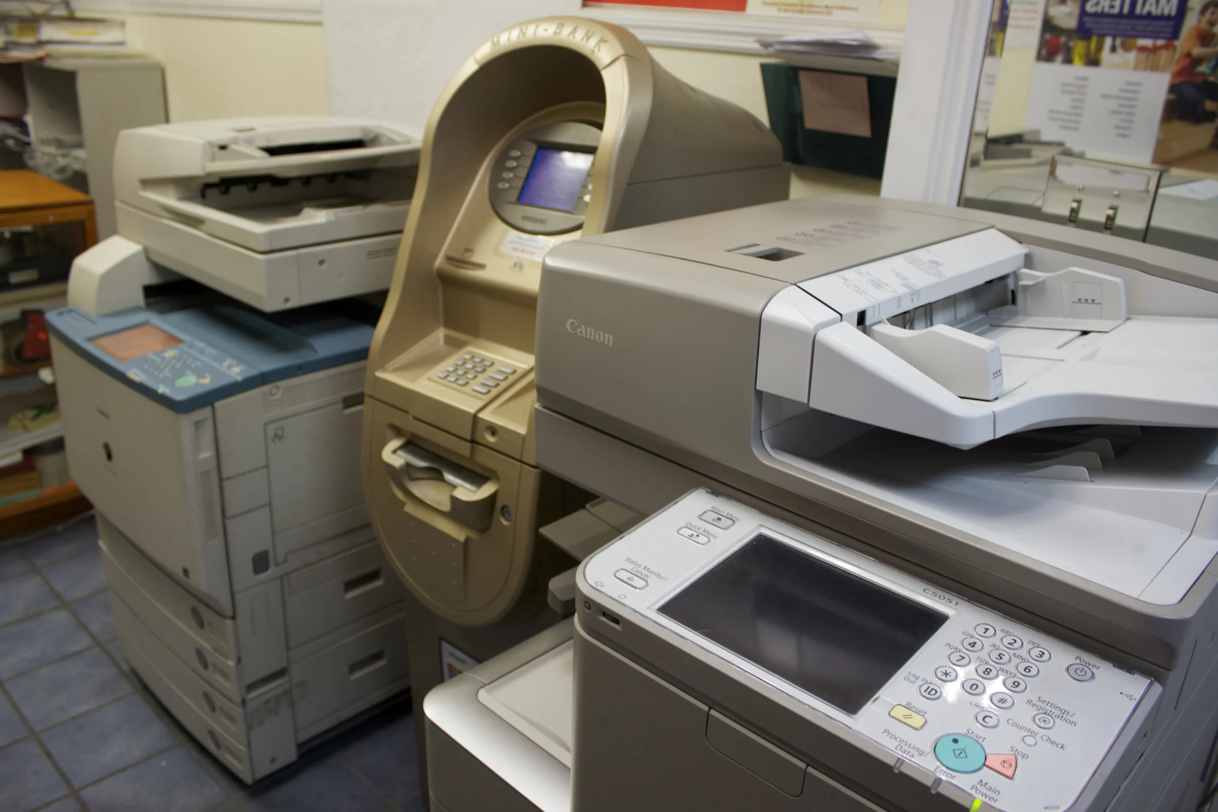Copy/Print Machines and ATM