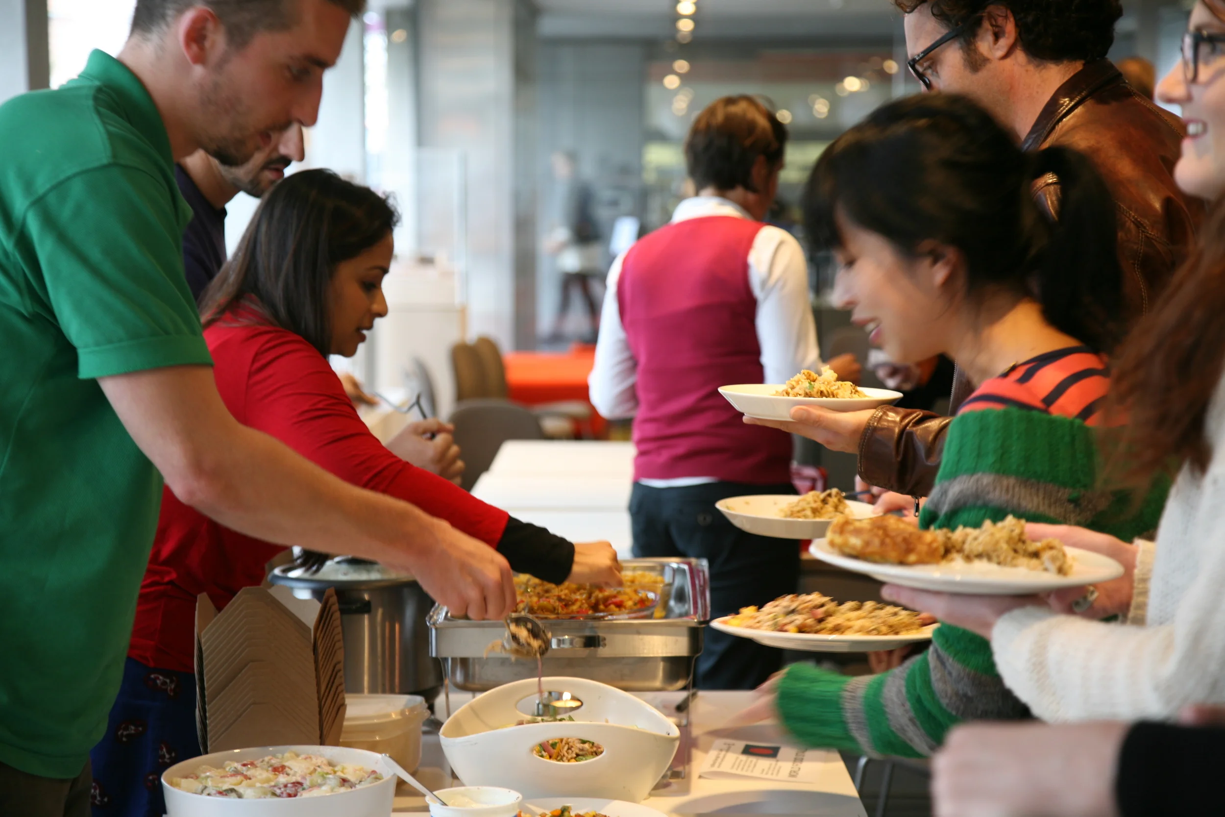   WORLD FOOD STALL FUNDRAISING EVENT    July 2015   A world food stall event was organised at the offices of Allies and Morrison. Staff cooked a variety of recipes from different nations and sold them during the lunch break. The money raised went tow