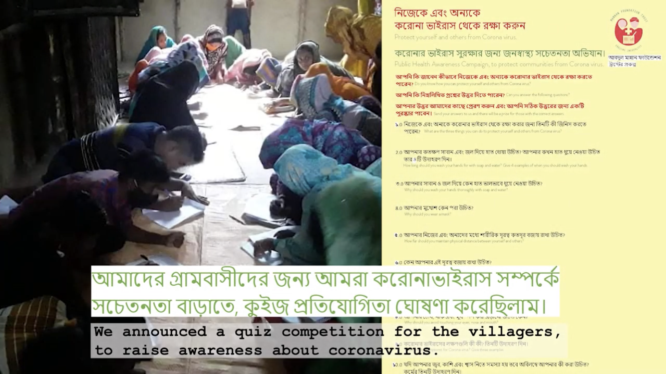 Covid-19 Projects: Public Health Workshops Video