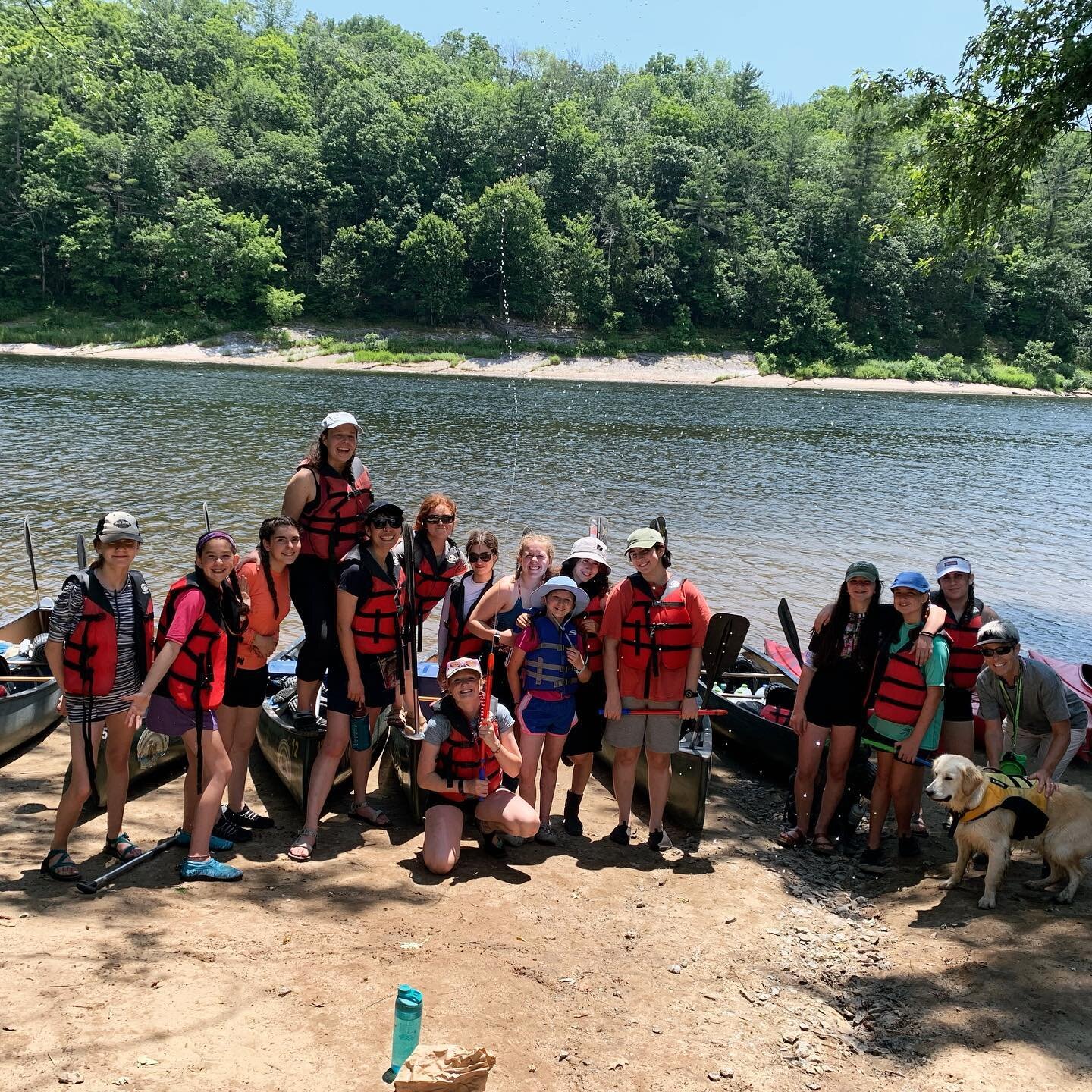 Today is LAUNCH day! 💛🛶🛶🛶 The girls and boys will be traveling separately down the Delaware River for a 3 day canoe and kayak trip. 🌌