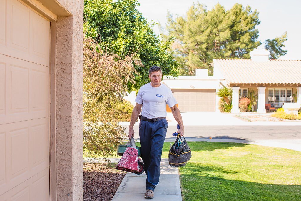 Jimmy Joe Philo Walking Into a Plumbing Job