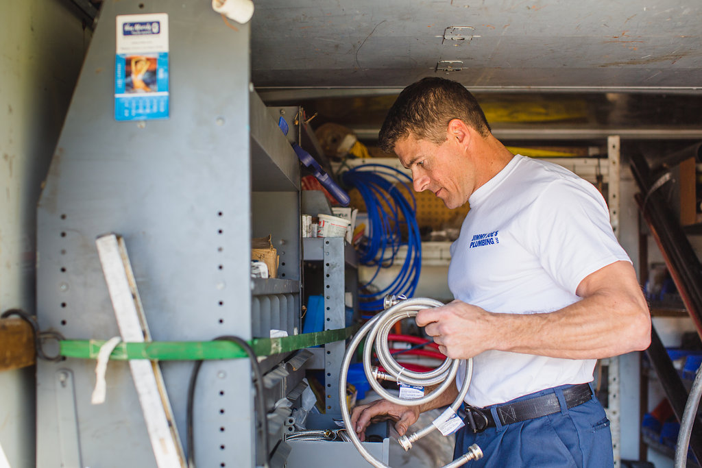 full stocked plumbing trucks