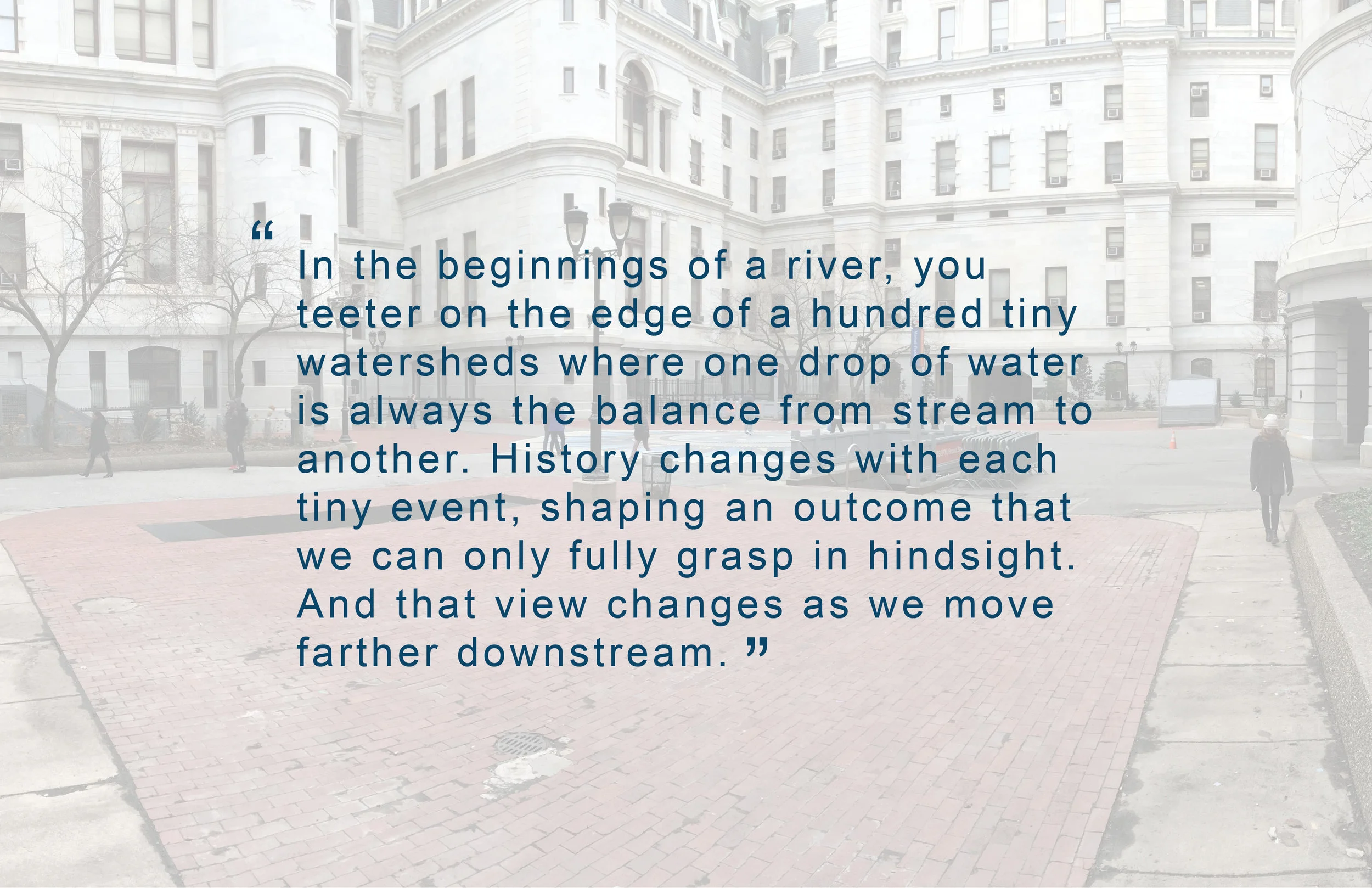 WATERSHEDS | An Intervention for City Hall Courtyard