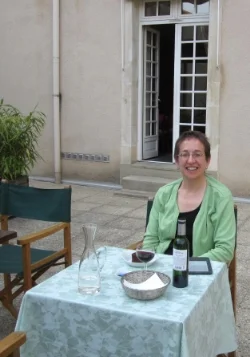 Me on the rooftop of the Hotel le Grande restaurant in Poitiers.