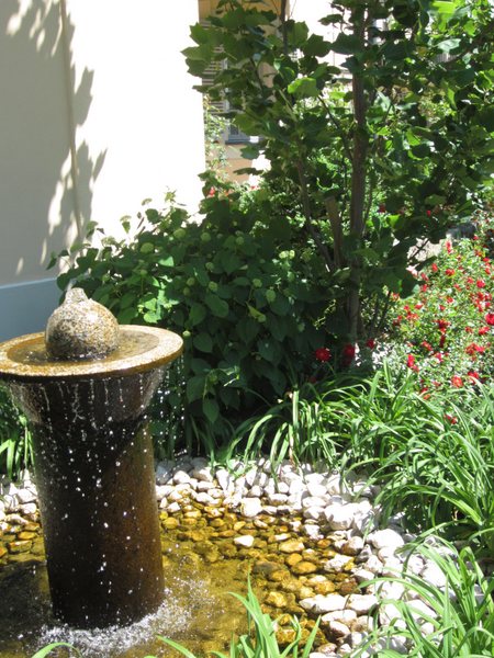 Fountain in the courtyard of my friend's apartment building in Dresden, Germany.